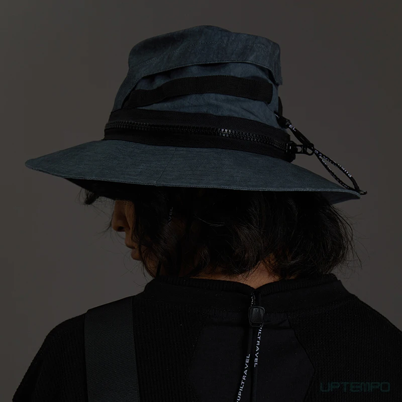Pupil travel 21ss Dyed versatile sunscreen fisherman's hat bucket-hat techwear accessories streetwear dystopian japanese
