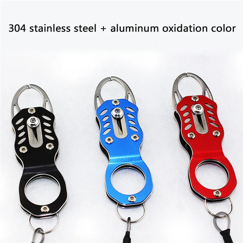 

Ultralight Fish Gripper Fish Grip Outdoor Portable Lock Fishing Tackle Tools Fishing Clips Folding Gripper With Retention Rope