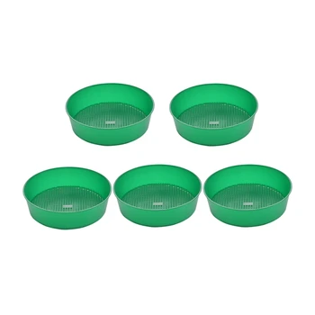 

5Pcs Green Plastic Garden Soil Sieve for Compost Soil Stone Mesh Gardening Tool Soil Sieve Knit Sieve