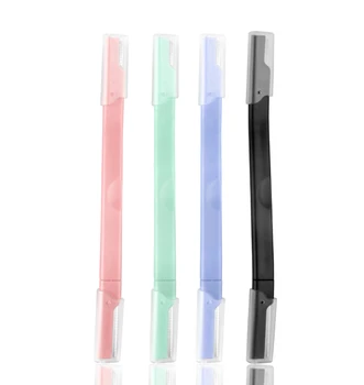

12pcs New double-headed Eyebrow Trimmer Eyebrow Trimmer Women Face Razor Leg Body Epilator Brow Knife G0324