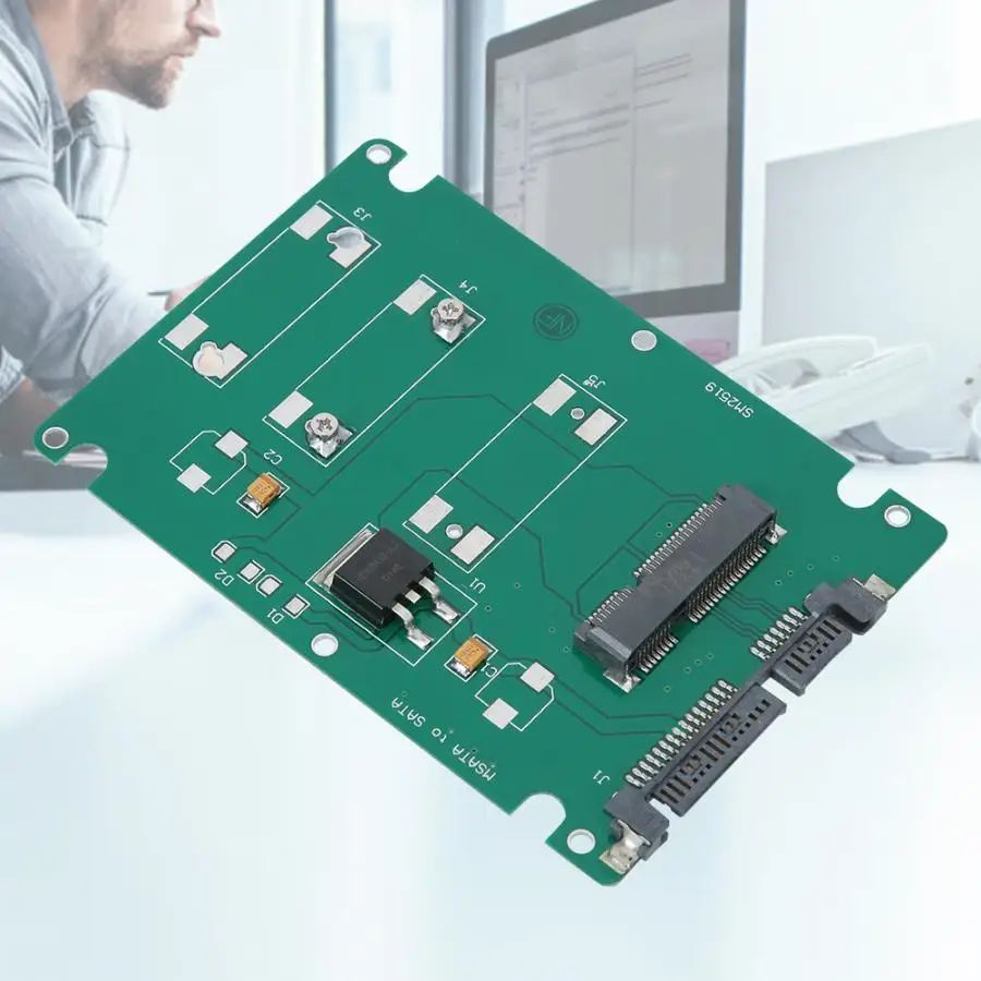 Mini PCI-E/mSATA-SATA 2,5 дюйма адаптер Riser Card жесткий диск корпус с 7 мм чехол