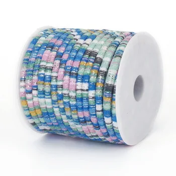 

6x4mm Cloth Cords Thread for jewelry making DIY bracelet necklace accessories,about 20m/roll F60