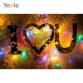 

Yeele Wedding Party Photocall Decor Lights Lovers Photography Backdrops Personalized Photographic Backgrounds For Photo Studio