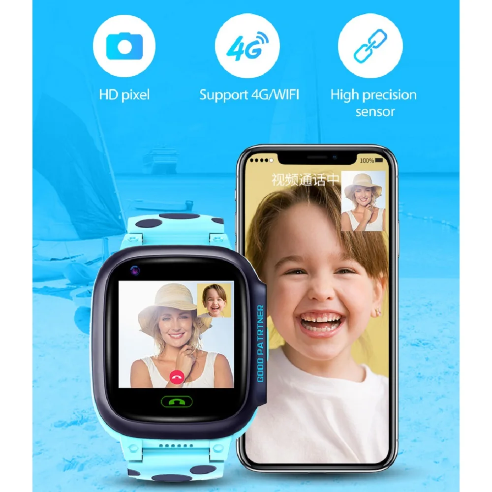  2020 4G Network Wifi GPS SOS Y95 Kids Smart Watch Waterproof Anti-lost Support SIM Call phone Locat