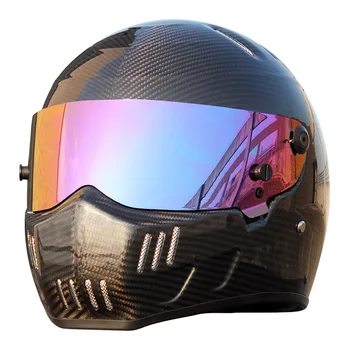 

Carbon fiber ATV-6 Personalized SIMPSON Sticker Motorcycle Racing Full Face Helmet F1 Capacete De Moto Riding Cascos Motorrad