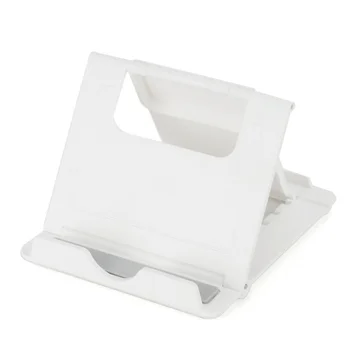 

Multi-Angle View Tablet Stand Holder Portable and Adjustable Tablet Cell Phone Stand Holder White