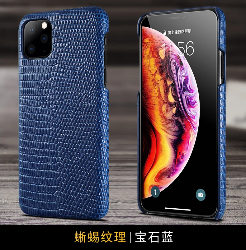 На заказ настоящая ящерица кожа задняя крышка для iPhone 11 Pro Max XS Max XR X бизнес чехол для телефона популярный цвет карман