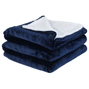 

Thickened Double Layer Flannel Blanket Sofa Coral Fleece Bedspread Blanket Blanket Solid Warm Winter Blanket Home Decor
