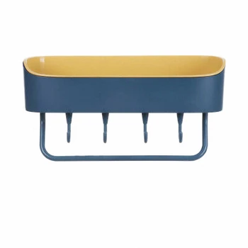 

SHGO HOT-1Pcs Punch-Free Plastic Shelf Bathroom Accessories Shower Gel Shelf Shampoo Holder