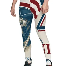 День Независимости брюки мужские влагоотводящие скрытый карман День благодарения Высокая талия полная длина сжатия Материнство Футбол S