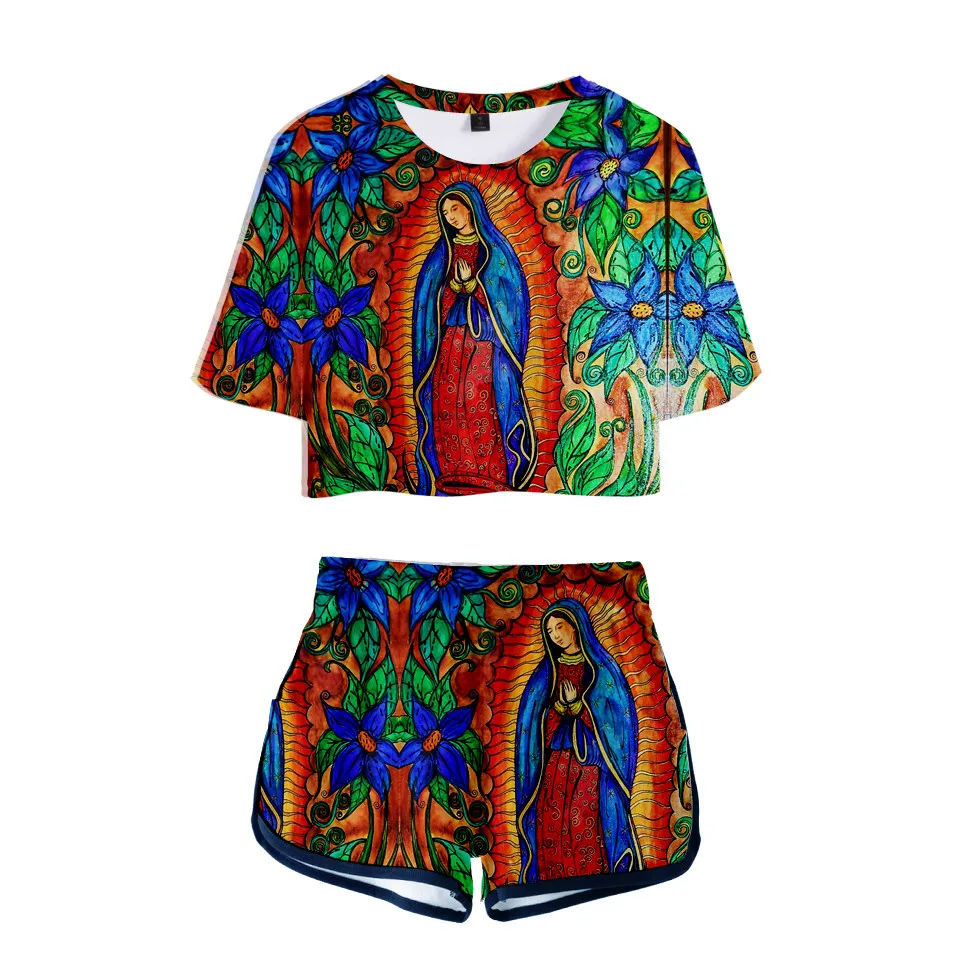 Our Lady Of Guadalupe Virgin Mary Catholic Mexico Sexy Two Piece Sets ...