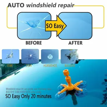 

1Set Windscreen Corrector Windshield Repair Kit Tool Car Vehicle Crack Repairing Tool Accessories