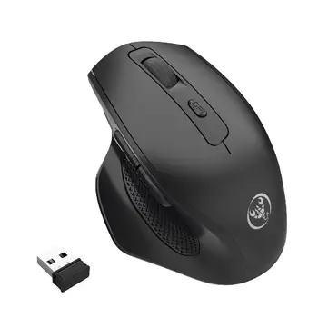 

EastVita 2.4 GHz Wireless Mouse 2400DPI Adjustable Rechargeable Ergonomics Mouse for Computer