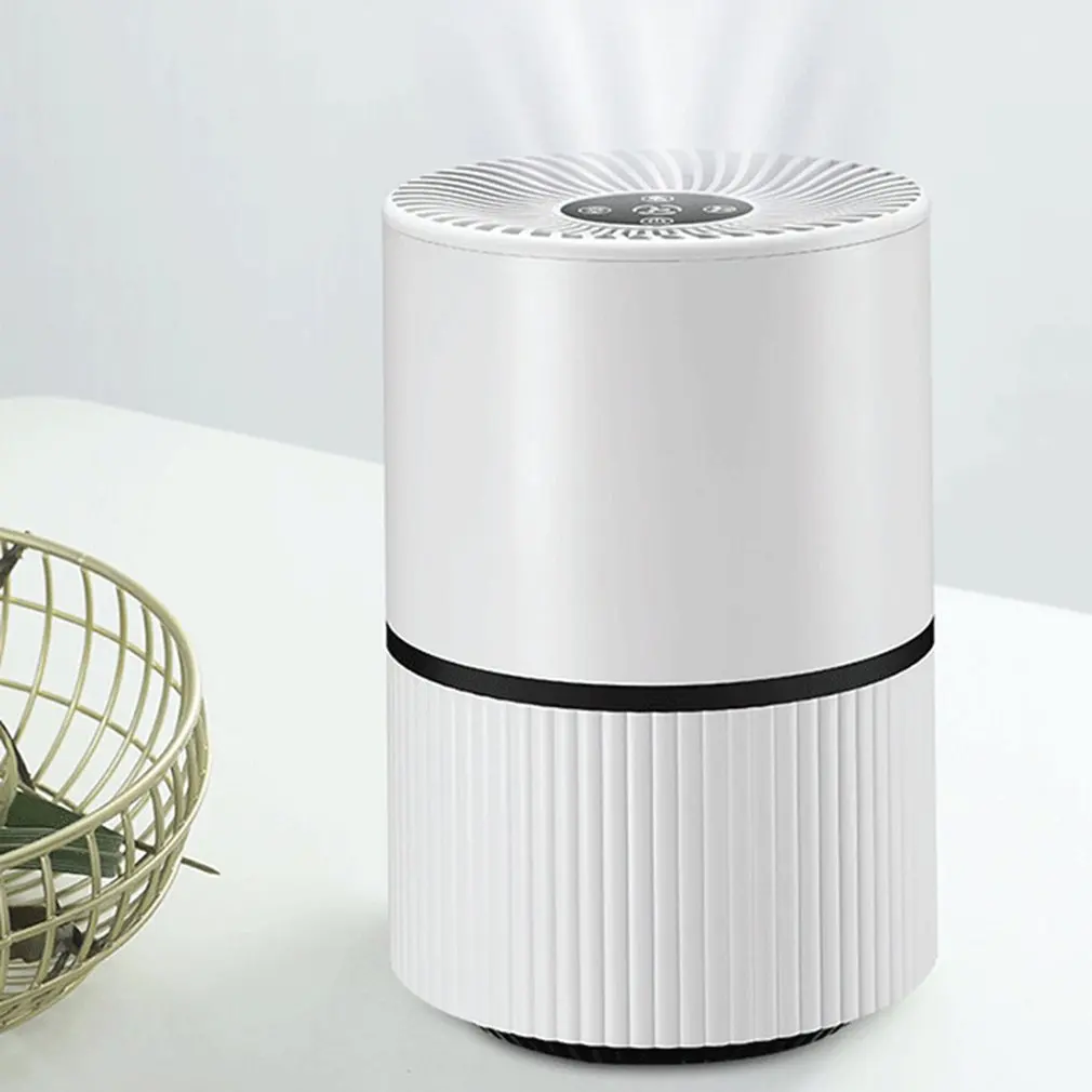 

UV Sterilize 4 Layer Filter Air Purifier USB Charging Air Cleaner Anion Ionizer Negative Ion Generator