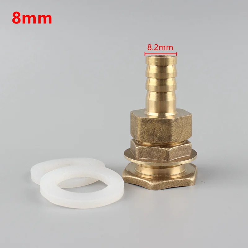 Water Tank Hose Connector Aquarium Accessories Brass G1/2'' Thread To 6/8/10/12/14/16/19Mm Water Tower Joint  Adapter Sanner