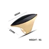 Kinel Hot Black Stone Big Ring For Women Luxury Gold Color Engagement Party Rings Fashion Jewelry Best Gift 2022 New ► Photo 2/6