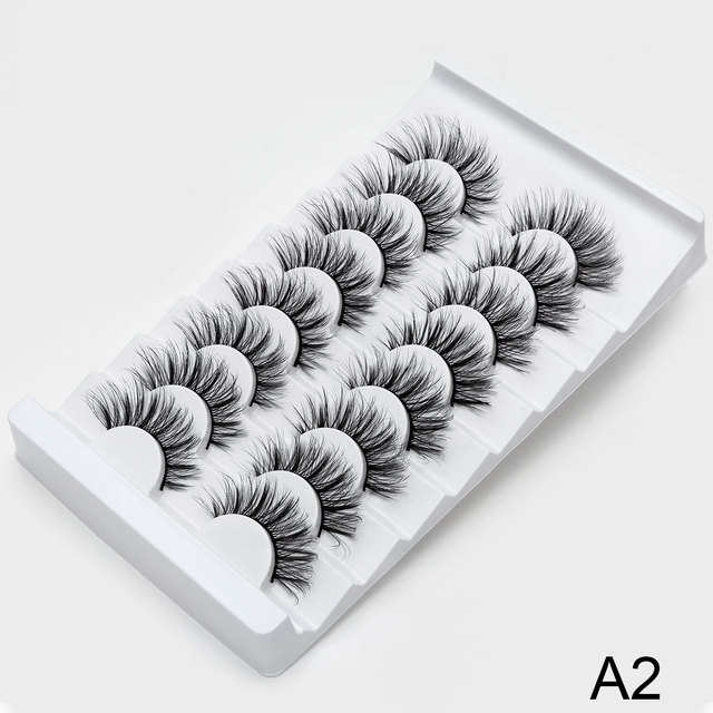 3D Faux Mink Lashes Natural False Eyelashes Dramatic Volume Fake Lashes Makeup Eyelash Extension Silk Eyelashes