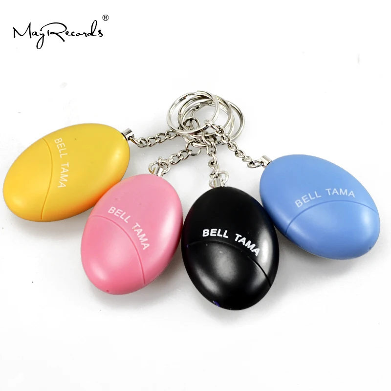 Free Shipping Egg Shape Self Defense Alarm Girl Women Security Protect Alert Personal Safety Scream Loud Keychain Alarm