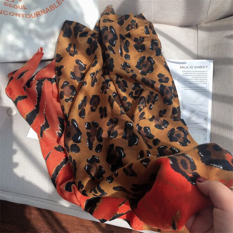 Autumn Fashion Lurex Leopard Patchwork Viscose Shawl Scarf High Quality Wrap Glitter Pashmina Stole Bufandas Muslim Hijab