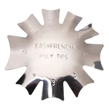 Форма формы трафарет из нержавеющей стали профессиональное искусство улыбка французский стиль ногтей Резак Триммер маникюрные кусачки линия край