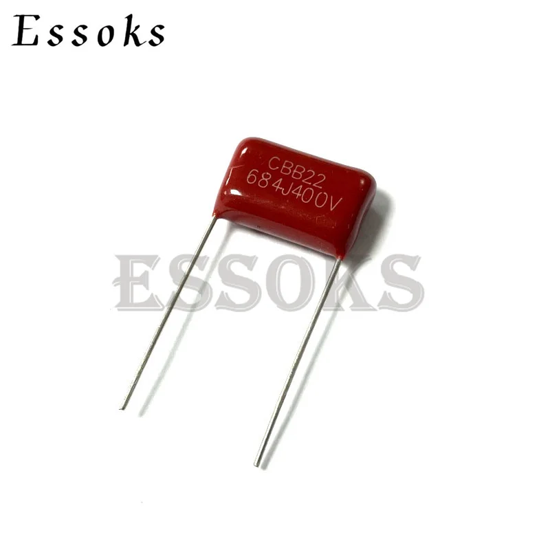 10 шт. 400V684J 0 68 мкФ шаг мм 15 20 680NF 400V 684 684J CBB полипропиленовый пленочный конденсатор |