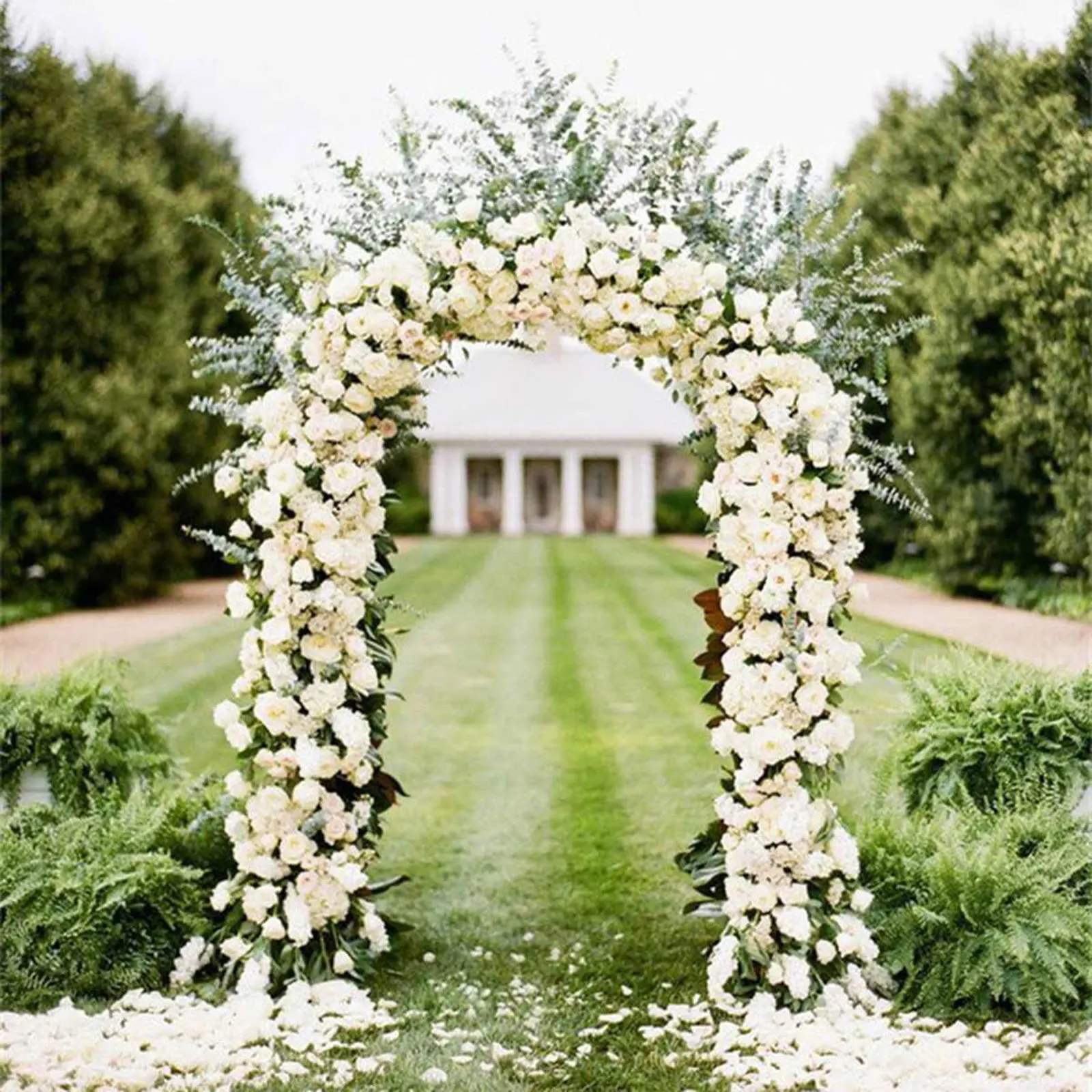 2.2m Roses Climbing Arches Garden Flower Bracket for Outdoor Lawn Wedding Door Party Mall Decoration Supplies