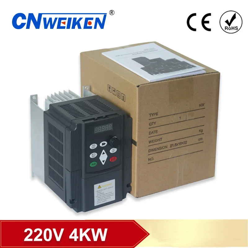  220V 1.5KW/2.2 Single Phase input and 220V 3 Phase Output Frequency Converter / Frequency Inverter 