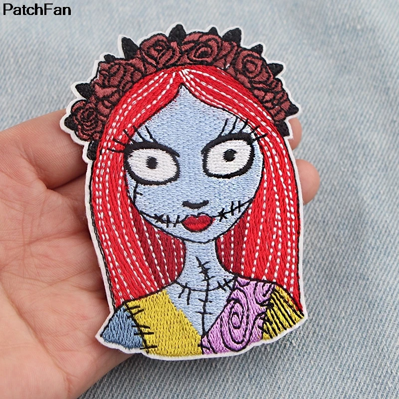 20 шт./лот A2579 Patchfan Кошмар перед Рождеством вышитые DIY железо/пришить на ткань аксессуары патчи Аппликации