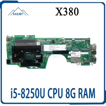 شراءلينوفو ثينك باد اليوغا X380 اللوحة الأم لأجهزة الكمبيوتر المحمول 02DA004 مع وحدة المعالجة المركزية I5-8250U 8G RAM DDR3 DTZS1 LA-F421P X380 اليوغا اللوحة الأم