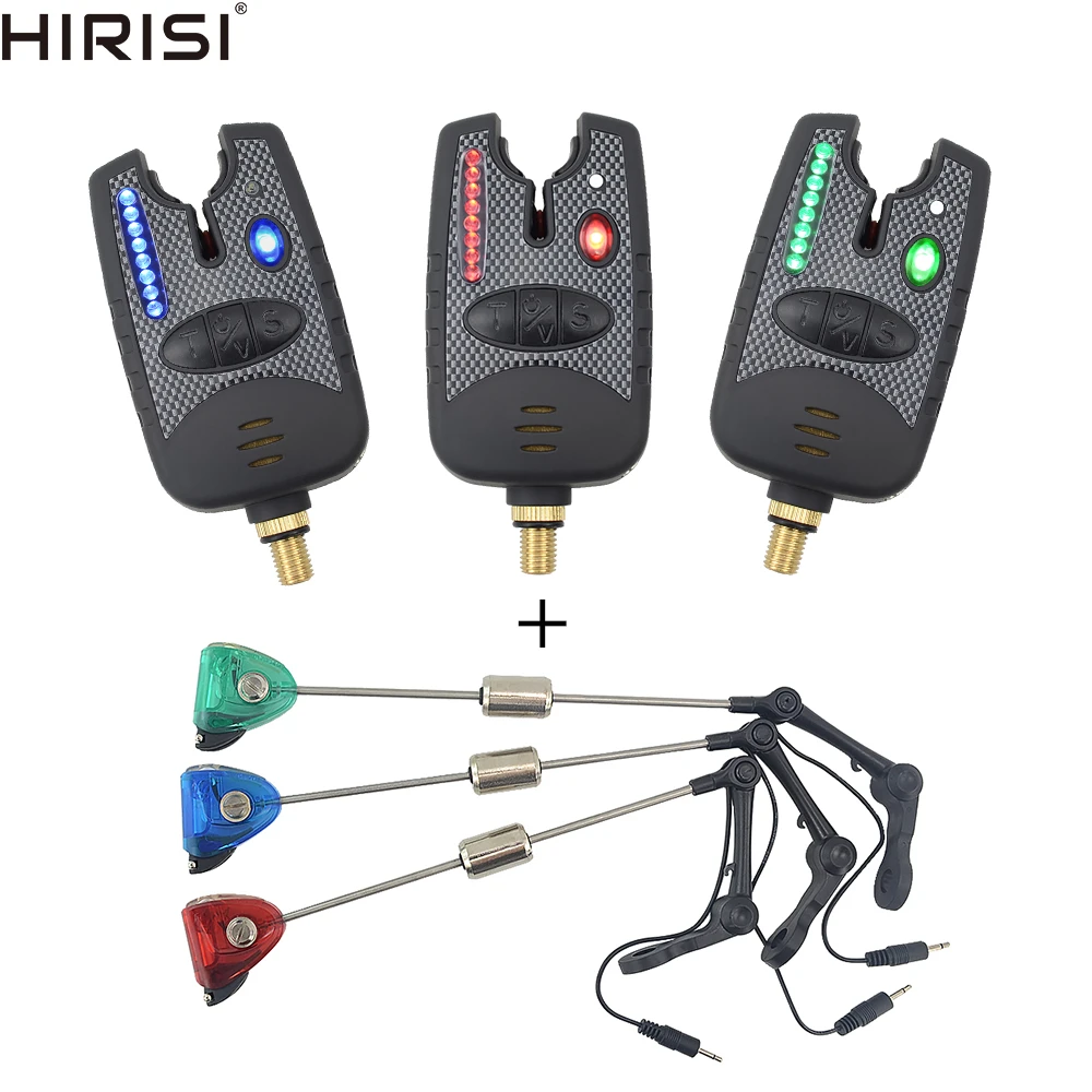thumbnail image 2 of Hirisi 4-Piece Carp Fishing Swinger Set – Adjustable Bite Indicators In Red, Yellow, Blue, Green 2 of 13