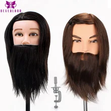 Aliexpress - NEVERLAND 100% Real Hair Men Mannequin Head  Cutting Practice Salon Training Head Head Model with Clamp Male Mannequin Wig