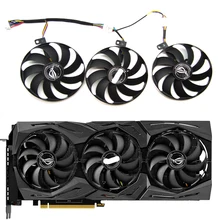 Ücretsiz kargo T129215SU 7Pin GPU kartı soğutucu ASUS ROG STRIX-GeForce RTX 2060 2080 2080 Ti veya RX 5600 XT RX 5700XT Fan