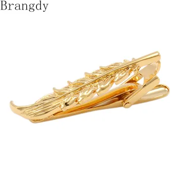 

Brangdy fashion men's business tie clip high-end brand luxury design exquisite pattern feather tie clip
