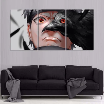 

3 Pieces Naruto Oil Painting Anime Poster Home Decor HD Print Canvas Artwork Wallpaper Murals Wall Stickers Living Room Decor