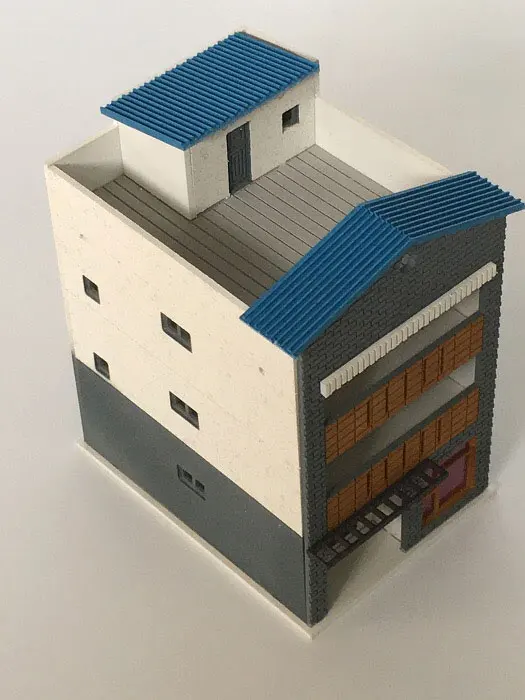 1/150 N масштаб японского аниме сцена Моделирование Жесткий Пластик DIY сборка поезд строительные модели наборы песок стол архитектура