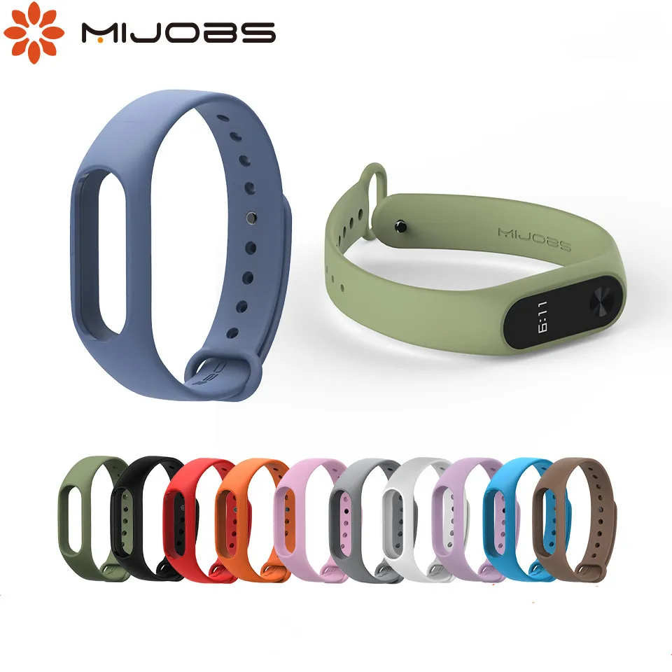 Для Xiaomi Mi band 2 силиконовый ремешок на запястье Band браслет Correa умные часы