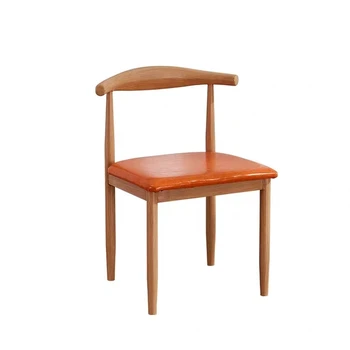 

Horn chair Nordic solid wood dining home simple fashion study cafe back leisure