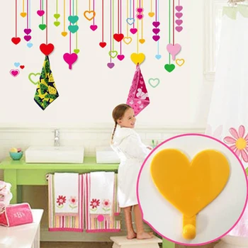 

1Set Solid Color Free Punching Door Without Trace Nail Small Hook Clothes Hook Mounted Wall Hook Wall Hooks Decorative