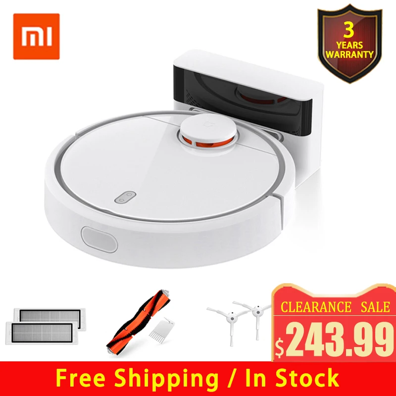  2019 Original XIAOMI MIJIA Robot Vacuum Cleaner for Home Automatic Sweeping Dust Sterilize Smart Pl