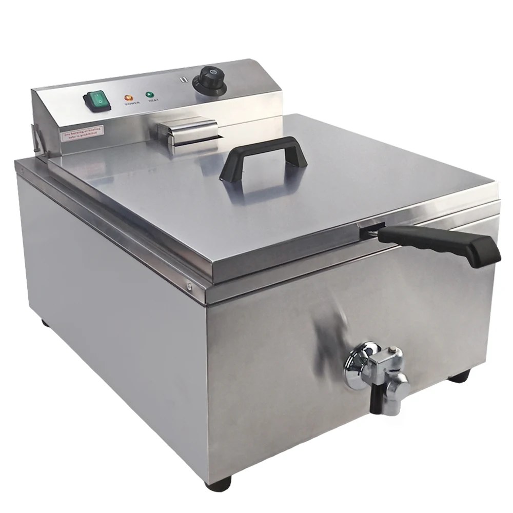 

Frying Fish Potato Chips Electric Deep Fryer 30L Commercial Use Deep Fryer Multifunctional frying machine