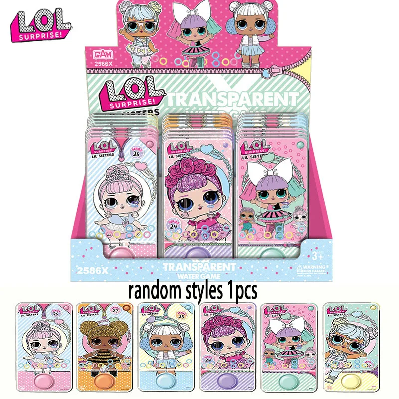 

Original LOL SURPRISE dolls squishy Water Ring Toss Toys Handheld Game Machine Interactive Game Toys For Children