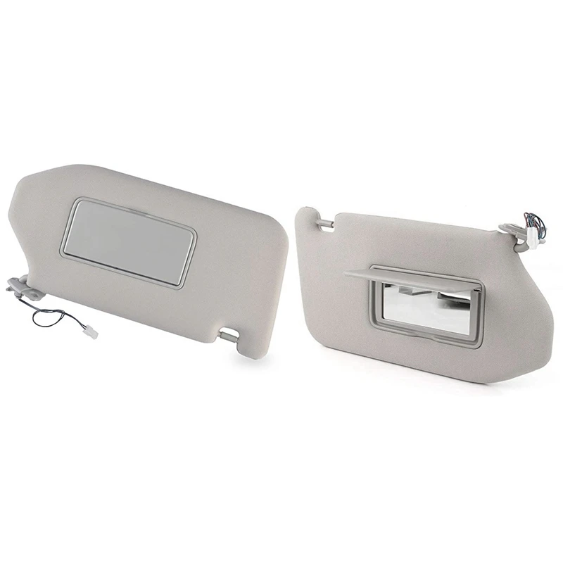 

NEW-Left & Right Sun Visor with Lamp for 2013-2018 Pathfinder 2014-17 Infiniti QX60 with Lamp