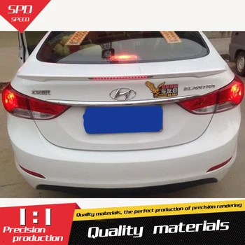 

For Hyundai Elantra Spoiler ABS Material Car Rear Wing Primer Color Rear Spoiler For Hyundai Elantra Spoiler A 2012-2015