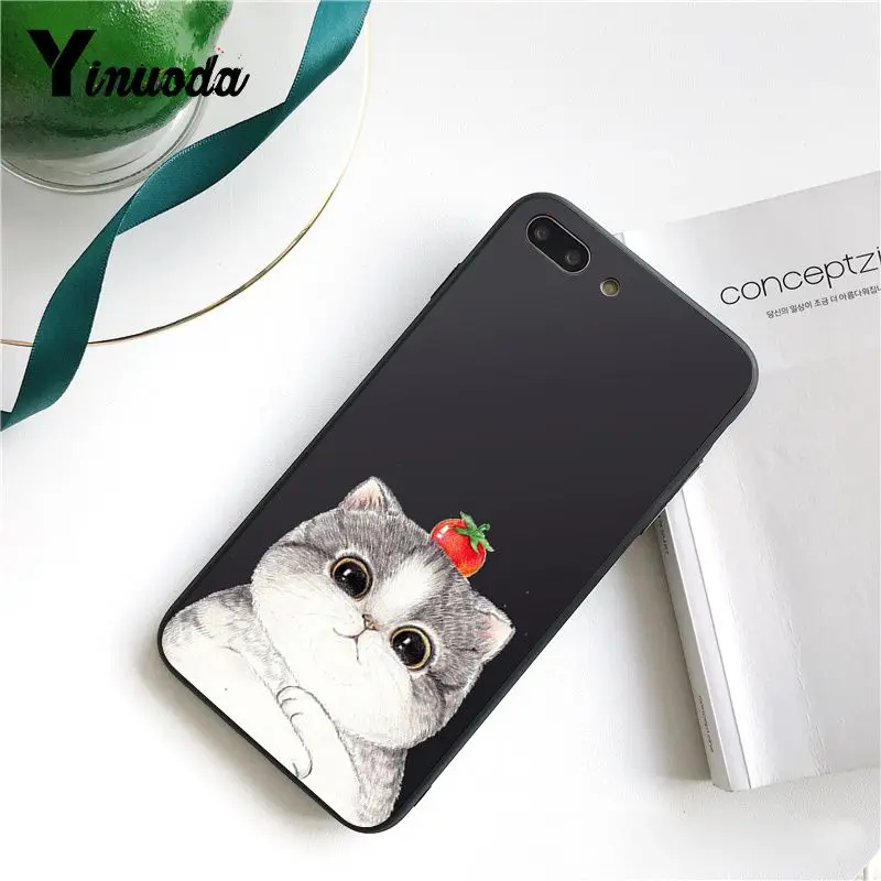 Cute  French Bulldog cartoon dog and cat