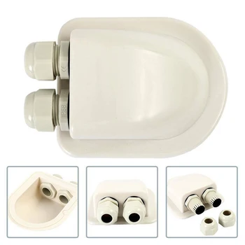

2 Holes Cement Grommet Waterproof Yacht Roof Gland With Cable Entries Easy Install Boat Detachable Caravan Accessories Marine