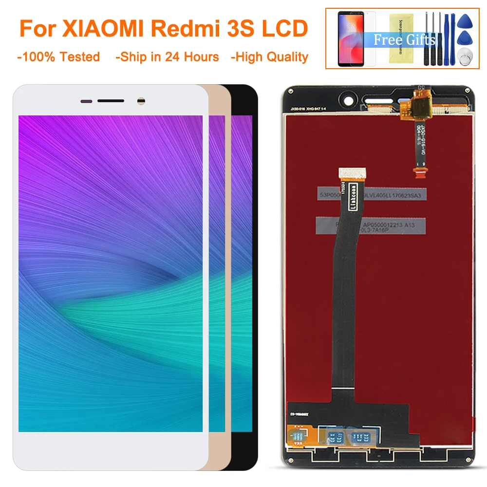 5 0 ''для Redmi 3S ЖК дисплей + сенсорный экран дигитайзер сборка с рамкой Замена для