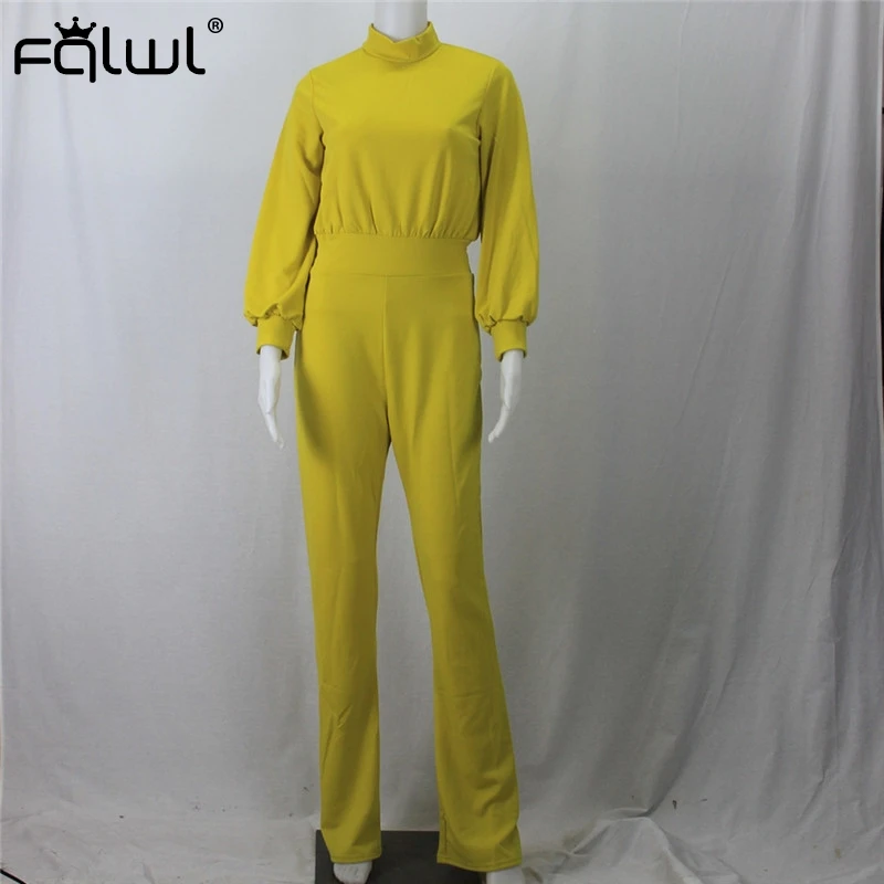 Casual Wide Leg Summer Bodycon Jumpsuit for Women - Overalls with Long Sleeve, White and Black Skinny Rompers - Female's Jumpsuit image 5