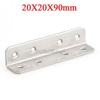 

40PCS Stainless Steel Furniture Corner Braces 90 Degree L Shape Frame Board Support Holder Bracket Furniture Connecting Fittings