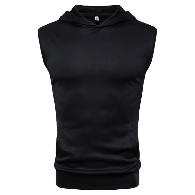 

Men Gyms Hoodies Gyms Fitness Bodybuilding Sweatshirt Fitness Mens Sleeveless Vests Cotton Muscle Singlets