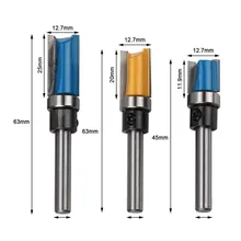 

Cutter Router Bit Router Bit Straight Template Tool Trim Woodwork 3pcs